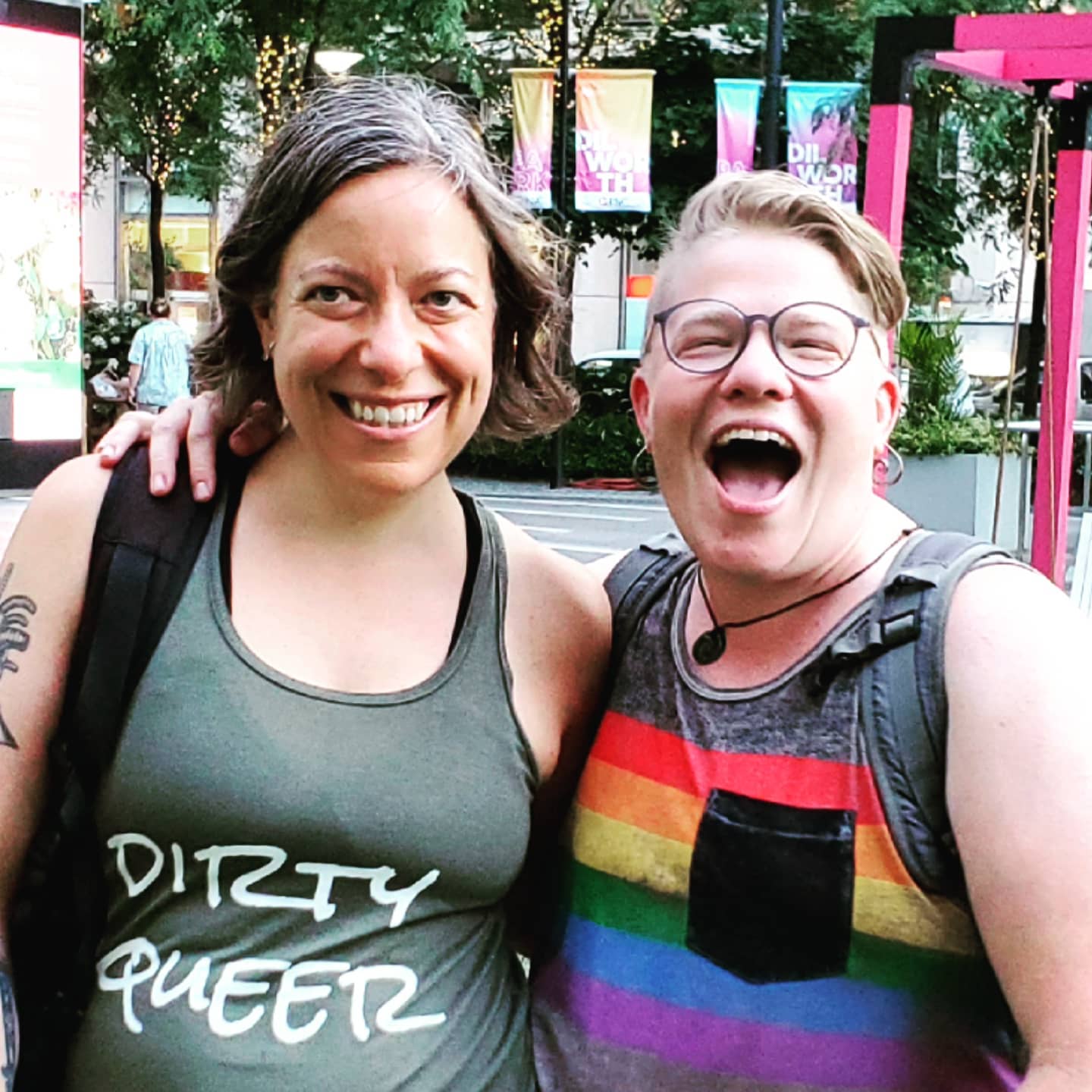 here for all the rainbow walks @quickestgirl you are the best flag raising + long walking + co-learning + book sharing dream team 📸 thanks to one of our dear teens who most certainly got a history lesson mixed in with our walk ️